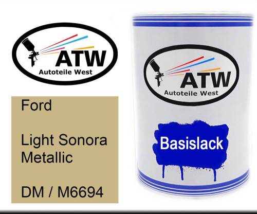 Ford, Light Sonora Metallic, DM / M6694: 500ml Lackdose, von ATW Autoteile West.